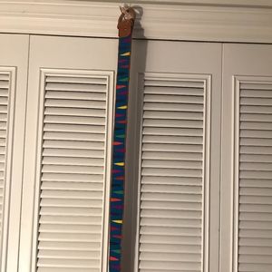 Retro Leather and Woven Belt